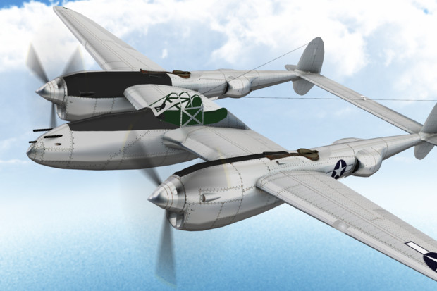 【MMDモデル配布】P-38 Lightning