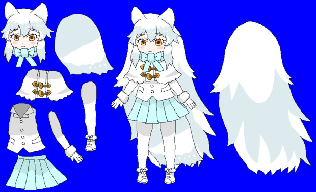 千賀風ホッキョクキツネ リデザイン 竜胆 さんのイラスト ニコニコ静画 イラスト