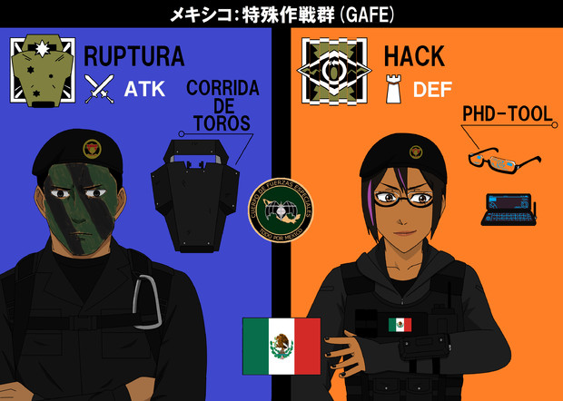 R6S オリジナルオペレーター メキシコ