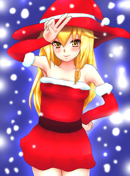 サンタガール ニコニコ静画 イラスト