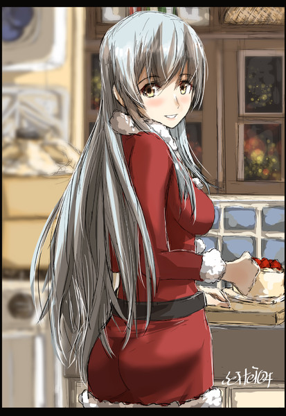 翔鶴さんがサンタの衣装でボロアパートに小さなケーキを持って来てくれた時 Seitei さんのイラスト ニコニコ静画 イラスト