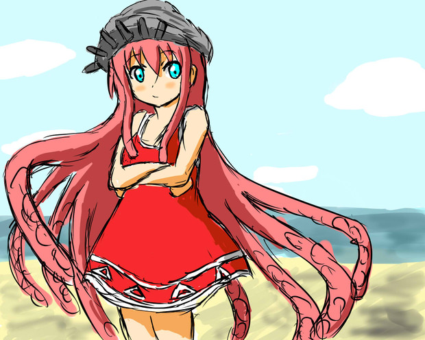 タコ娘 ニコニコ静画 イラスト