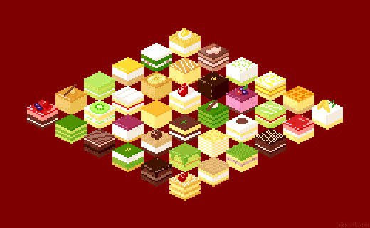 ドット絵 ケーキ Zima さんのイラスト ニコニコ静画 イラスト