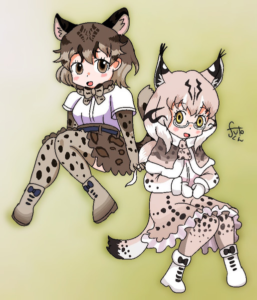 マーブルキャットとシベリアオオヤマネコ Futokun さんのイラスト ニコニコ静画 イラスト
