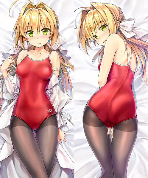 ネロ スク水タイツ抱き枕カバー こたつ 小龍 さんのイラスト ニコニコ静画 イラスト