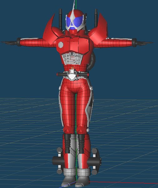 仮面ライダーアクセル作成中 Settingsun さんのイラスト ニコニコ静画 イラスト