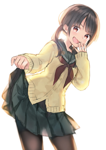 スカートの中見せてくれるのかと期待して すけべ って言われたい 緑川 葉 さんのイラスト ニコニコ静画 イラスト