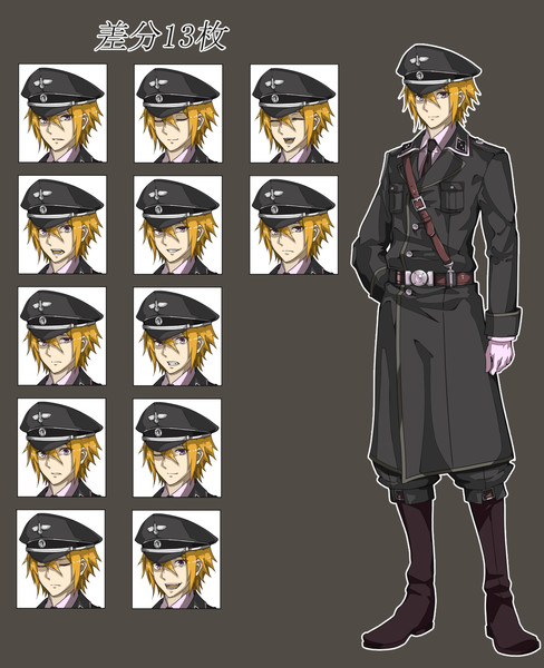 軍服 水奈瀬コウ 立ち絵 物見戸 さんのイラスト ニコニコ静画 イラスト