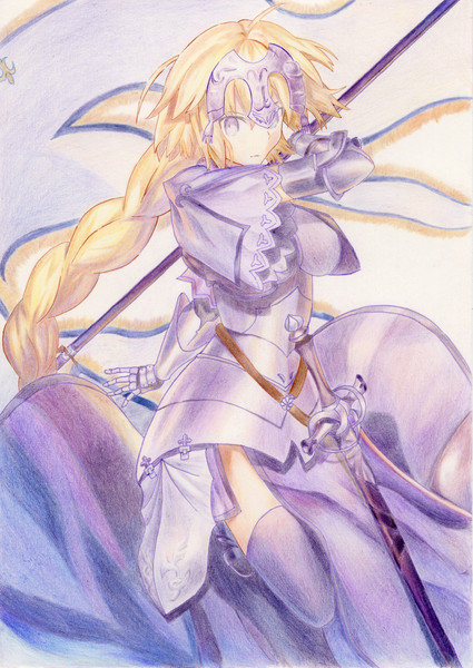 Fgo ジャンヌダルク 模写 高巳コウ さんのイラスト ニコニコ静画 イラスト