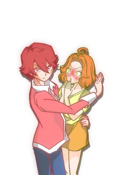 赤と黄で壁ドン Lenna さんのイラスト ニコニコ静画 イラスト