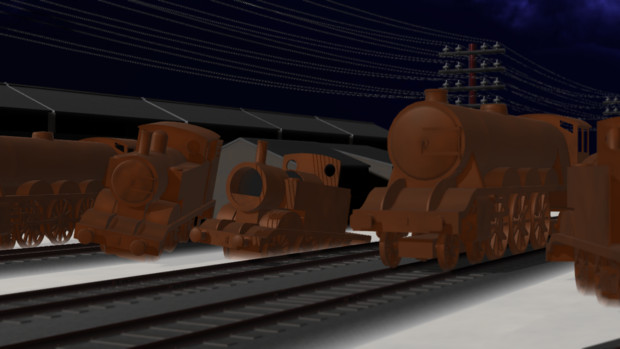 Mmdきかんしゃトーマス スクラップ機関車セット 配布あり Sodor P さんのイラスト ニコニコ静画 イラスト