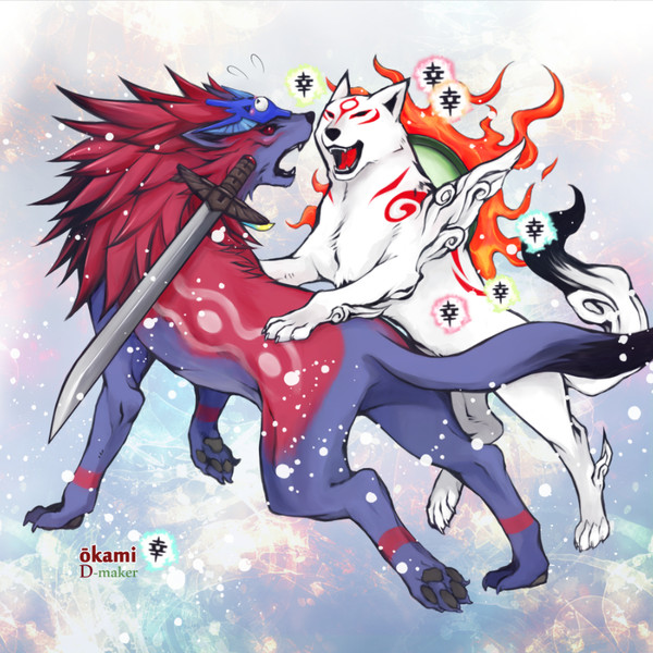オキクルミとアマテラス こゆう さんのイラスト ニコニコ静画 イラスト