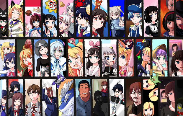 バーチャルyoutuberよくばり集合絵 わわわ からし さんのイラスト ニコニコ静画 イラスト