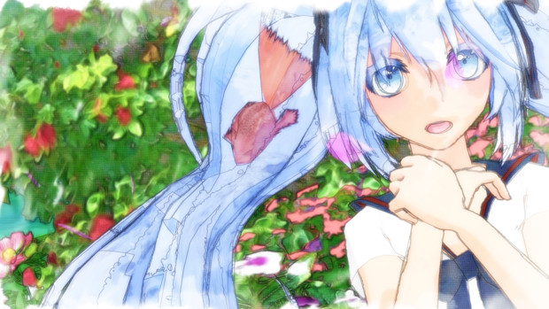 手書き風mmd Sayonara 初音ミク Dson1975 さんのイラスト ニコニコ静画 イラスト