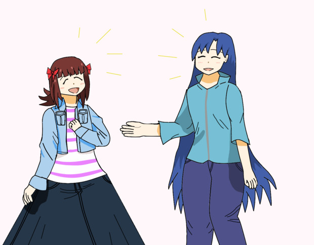 長いスカートと長い髪 天紅弐式 さんのイラスト ニコニコ静画 イラスト