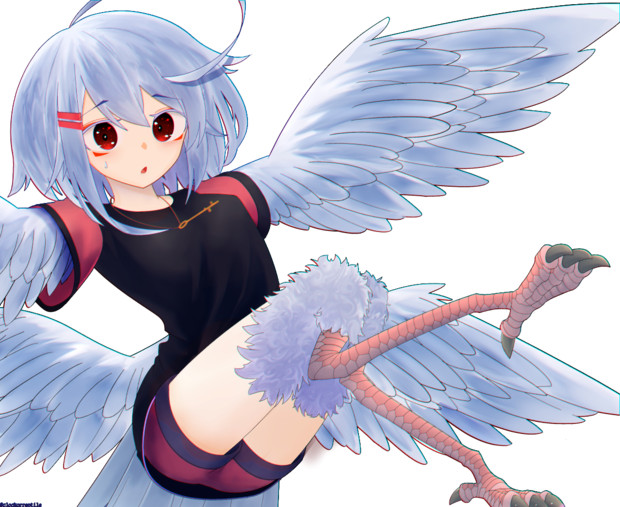 困り顔のハーピー とけいが束 さんのイラスト ニコニコ静画 イラスト
