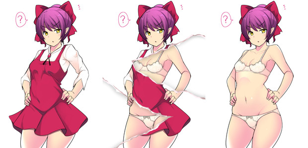 妖怪妄撮絵師に見つかった猫娘