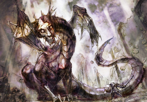 廃城のドラゴンゾンビ 森野ヒロ さんのイラスト ニコニコ静画 イラスト