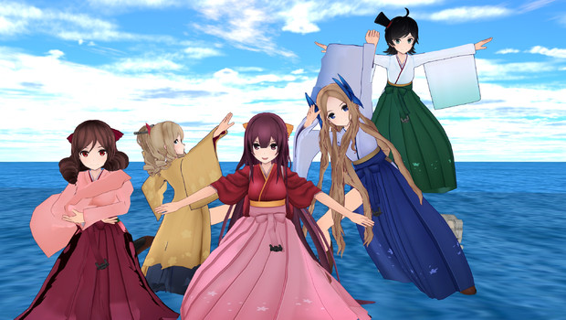 神風型姉妹にギニュー特戦隊のポーズをさせてみた キーブ さんのイラスト ニコニコ静画 イラスト