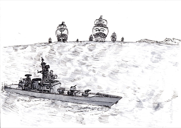 ワンピース 自衛隊 ジヨン さんのイラスト ニコニコ静画 イラスト