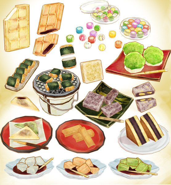 和菓子セットver3 0 キャベツ鉢 さんのイラスト ニコニコ静画 イラスト