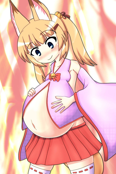 バーチャルのじゃロリ狐娘youtuberおじさん妊婦 中田島 さんのイラスト ニコニコ静画 イラスト