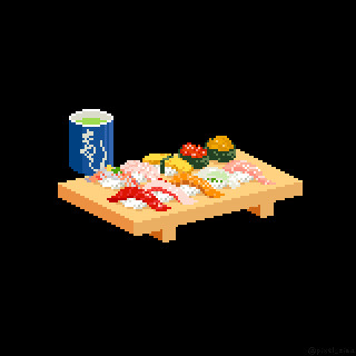 ドット絵 寿司 Zima さんのイラスト ニコニコ静画 イラスト