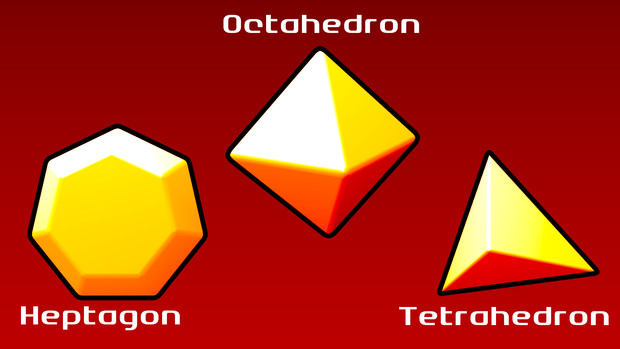 HOT (Heptagon, Octahedron, Tetrahedron)