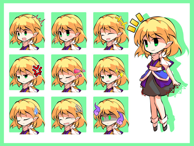 デフォルメパルスィ立ち絵 アイコン はるか さんのイラスト ニコニコ静画 イラスト