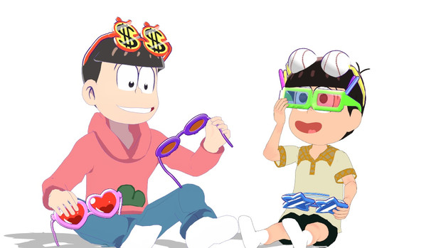 松mmd おそ松さんのパリピサングラス 03 25更新しました Tt さんのイラスト ニコニコ静画 イラスト