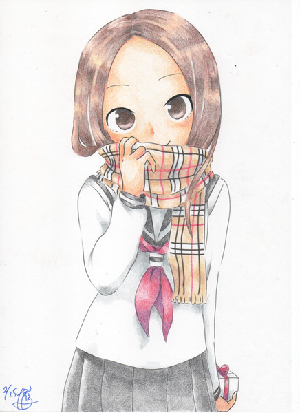 色鉛筆で高木さん バレンタインデー おーたか さんのイラスト ニコニコ静画 イラスト