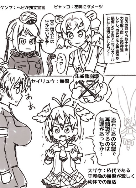 四神の復活 ニコニコ静画 イラスト