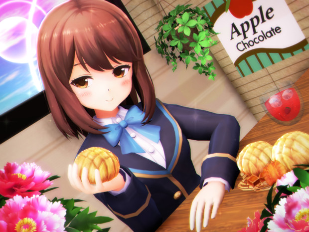 かにフレ ここみんと カフェデート 海冥 さんのイラスト ニコニコ静画 イラスト