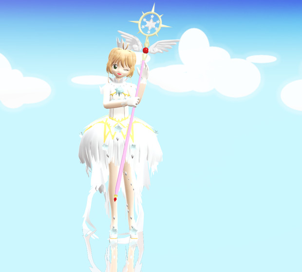クリアカード編のさくらちゃん Mmd しゃら さんのイラスト ニコニコ静画 イラスト