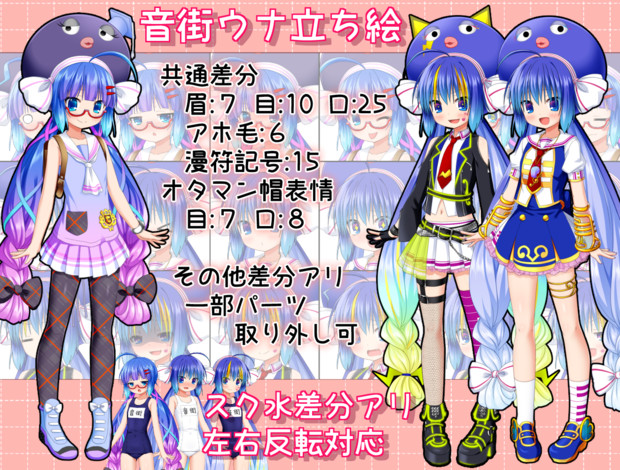 音街ウナtalkex Sugar Spicy立ち絵 蒼都利音 さんのイラスト ニコニコ静画 イラスト