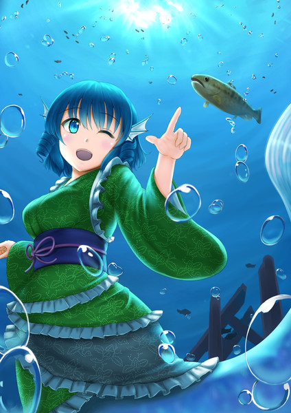 回遊淡水人魚姫 Luke さんのイラスト ニコニコ静画 イラスト