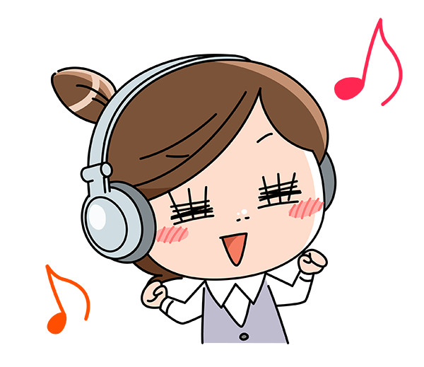 音楽を聴いてノリノリのolのイラスト 板橋英希 板橋英希 さんのイラスト ニコニコ静画 イラスト