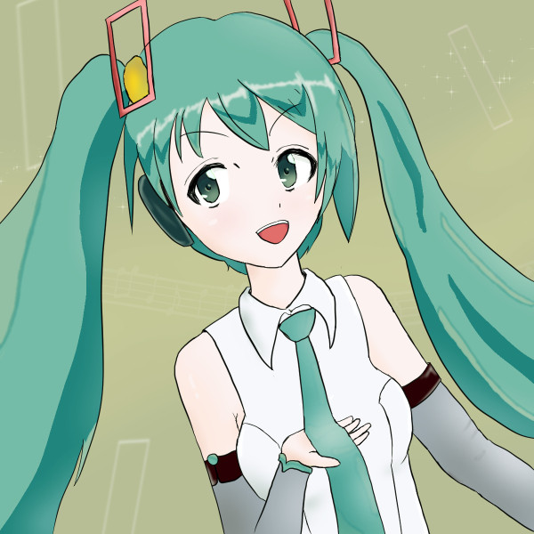 初音ミクで絵の練習をする 1 18年2月21日 モツ カオスペディア Motsu さんのイラスト ニコニコ静画 イラスト
