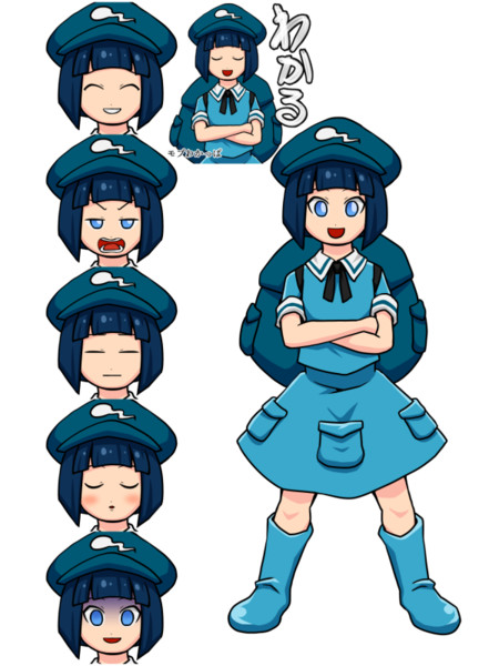 おかっぱモブ河童立ち絵 じくも おおいやくみ さんのイラスト ニコニコ静画 イラスト