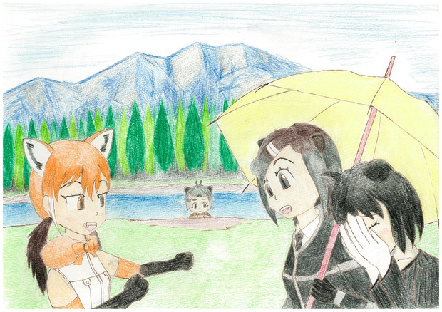 舞台からアンサンブル3匹 キトラ さんのイラスト ニコニコ静画 イラスト