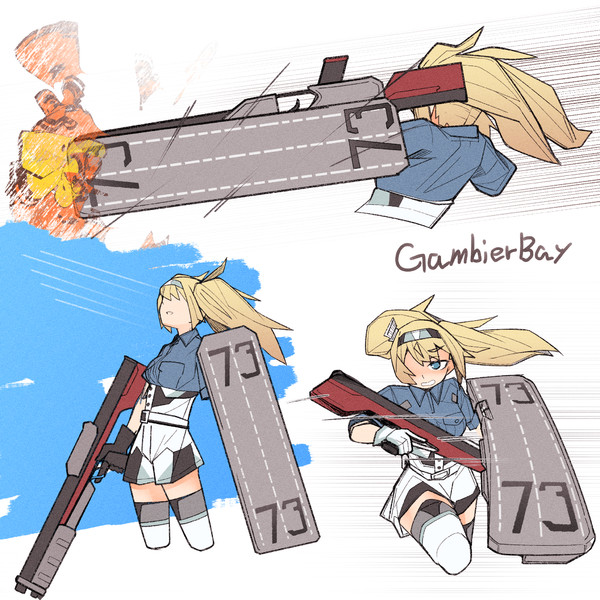 送料込 チャコル 艦これアナログイラスト ガンビア ベイ 超人気の Www Vinademar It