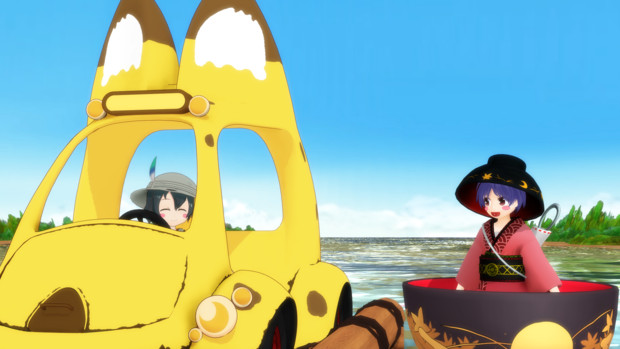 川下りのかばんちゃんとおわんちゃん だっふんだ さんのイラスト ニコニコ静画 イラスト