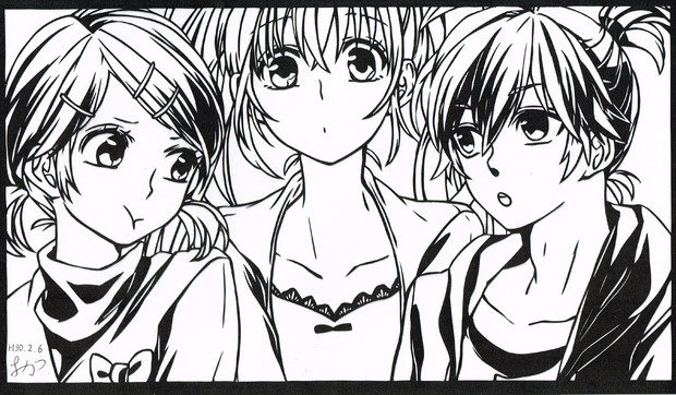 切り絵 ハジマリノサヨナラ Honeyworks おかつ さんのイラスト ニコニコ静画 イラスト