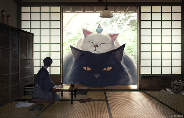 猫の日1/2 / 蟻塚 さんのイラスト - ニコニコ静画(イラスト)