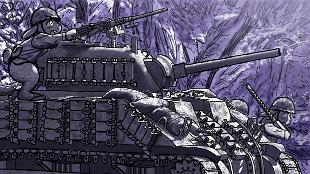 Catshitone The Pacific編 その3 モノクロ版 スーピー さんのイラスト ニコニコ静画 イラスト