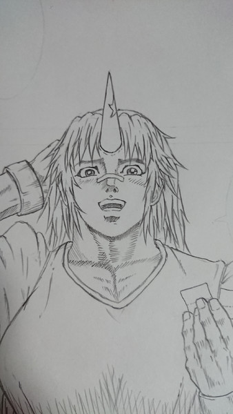 衛府の星熊勇儀 ラフ Marlboro さんのイラスト ニコニコ静画 イラスト