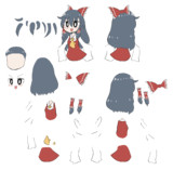 パーツ分けホタルダ前・後ろ・表情