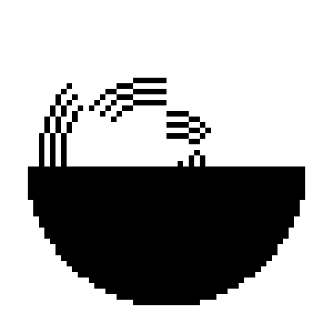 ドットでgif 回るベンハムのコマ 錯視 遠呂ちん さんのイラスト ニコニコ静画 イラスト
