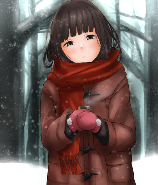 田舎の自販機前の初雪 たま さんのイラスト ニコニコ静画 イラスト
