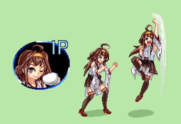 ドット艦これ金剛 翡翠 さんのイラスト ニコニコ静画 イラスト